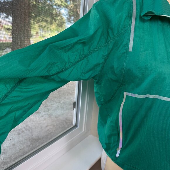 Free People Movement Great Escape Run Windbreaker Jacket Women's Small Green Run - Picture 3 of 14